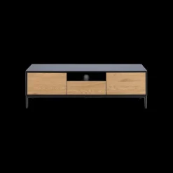 Ygo TV-Meubel BOKSKAP Zwart Wild Oak B140| Tv-Meubelen