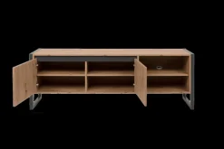 Ygo TV-meubel ROCKY Artisan Eik Anthraciet B160| Tv-Meubelen
