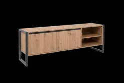 Ygo TV-meubel ROCKY Artisan Eik Anthraciet B160| Tv-Meubelen