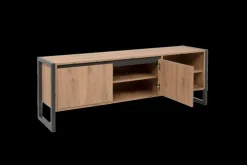 Ygo TV-meubel ROCKY Artisan Eik Anthraciet B160| Tv-Meubelen