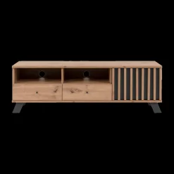 Ygo TV-meubel SUMATRA Artisan Eik/Antraciet B138| Tv-Meubelen