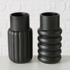 Ygo Vaas MIRRA Ker. Zwart Ass.| Woondecoratie