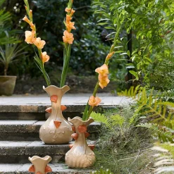 Ygo Vaas ODHALI Ker. Creme/Oranje| Woondecoratie