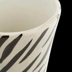 Ygo Vaas STRAT Wit/Zwart| Woondecoratie
