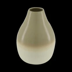 Ygo Vaas WILLE S Metaal Taupe/Wit| Woondecoratie