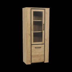Ygo Vitrine ANTONIO French Oak B85| Vitrinekasten