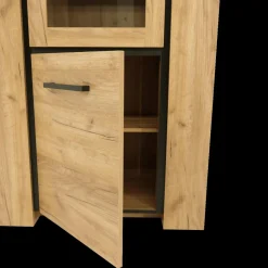 Ygo Vitrine ANTONIO French Oak B85| Vitrinekasten