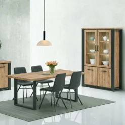 Ygo Vitrine UXIA Houtkleur| Vitrinekasten