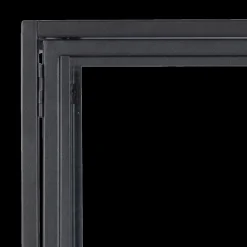Ygo Vitrinekast BOKSKAP Ash Black B77| Vitrinekasten|Boekenkasten