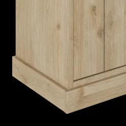 Ygo Vitrinekast CASTELLO 2 Glasdeuren / 3 Nissen B240 Lichte Eik| Vitrinekasten