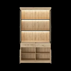 Ygo Vitrinekast CASTELLO B124 Lichte Eik| Vitrinekasten