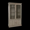 Ygo Vitrinekast COTTON Kristal Eik Licht Bruin| Vitrinekasten