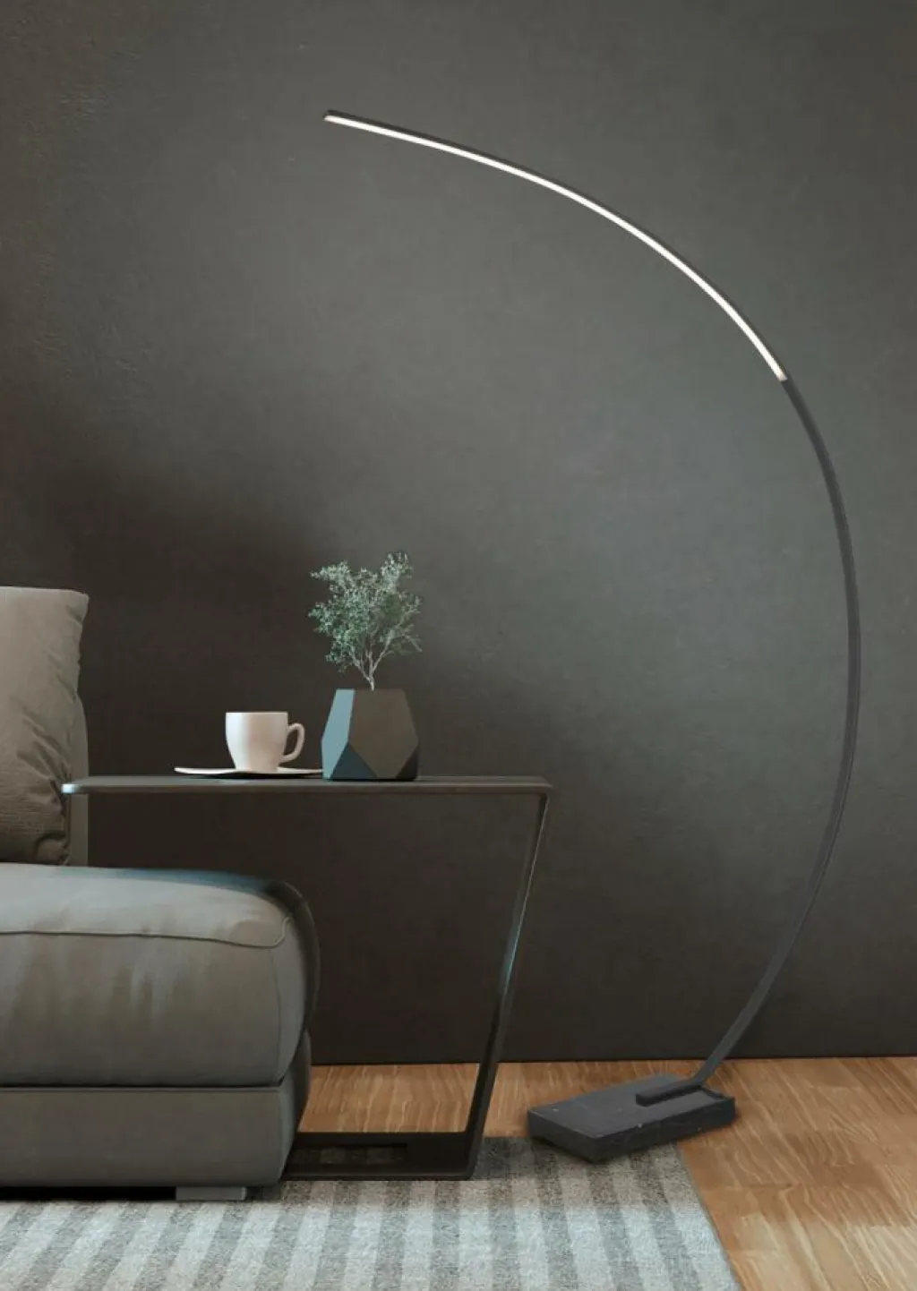 Ygo Vloerlamp BANGKOK Zwart| Vloerlampen