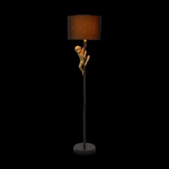 Ygo Vloerlamp CHIMP Zwart/Kap Zwart| Vloerlampen