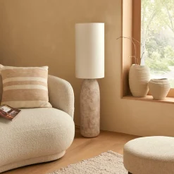 Ygo Vloerlamp KEHAY Keramiek Beige| Vloerlampen