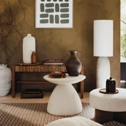 Ygo Vloerlamp KEHAY Keramiek Beige| Vloerlampen