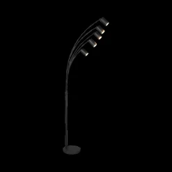 Ygo Vloerlamp MARLEY 5Del. Met. Zwart| Vloerlampen