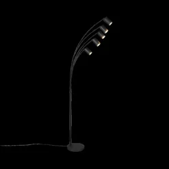 Ygo Vloerlamp MARLEY 5Del. Met. Zwart| Vloerlampen