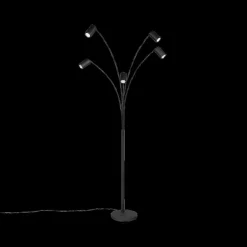 Ygo Vloerlamp MARLEY 5Del. Met. Zwart| Vloerlampen