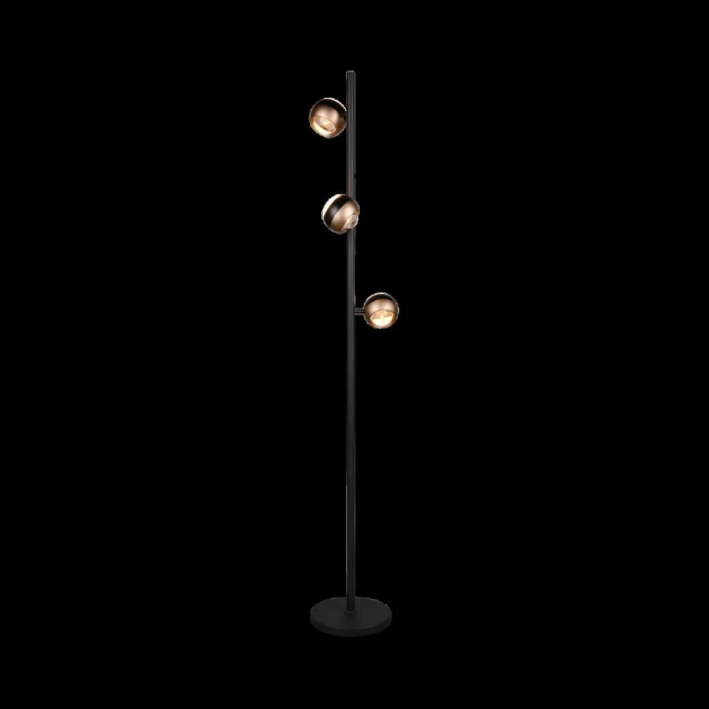 Ygo Vloerlamp ORBIT Zwart/Coffee| Vloerlampen
