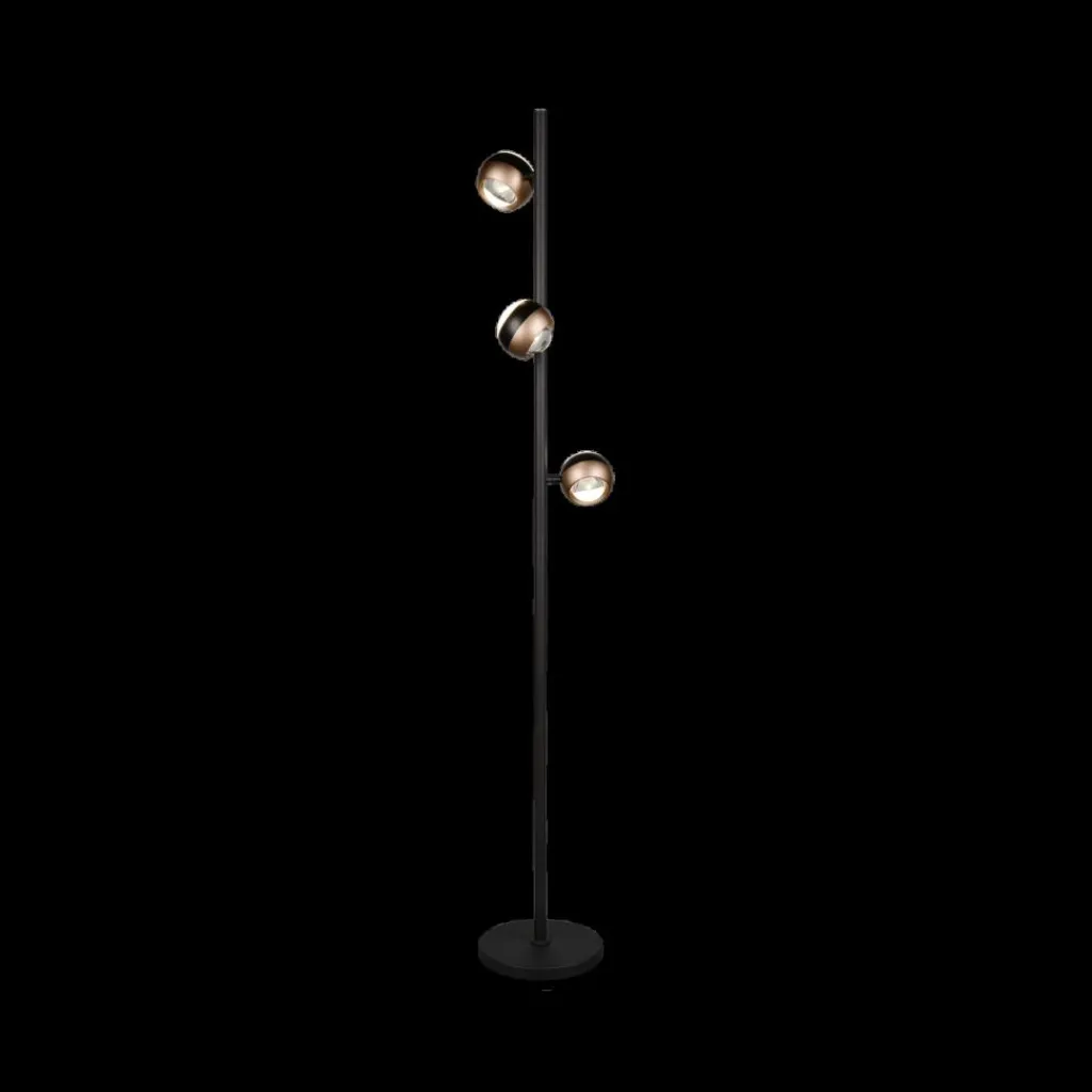 Ygo Vloerlamp ORBIT Zwart/Coffee| Vloerlampen