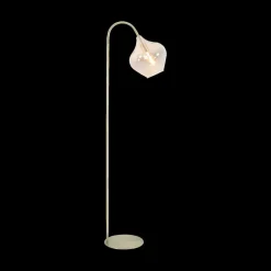 Ygo Vloerlamp RAKEL Ant. Brons/Glas Smoke| Vloerlampen