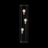 Ygo Vloerlamp RUBEN 3del. Zwart/Goud| Vloerlampen