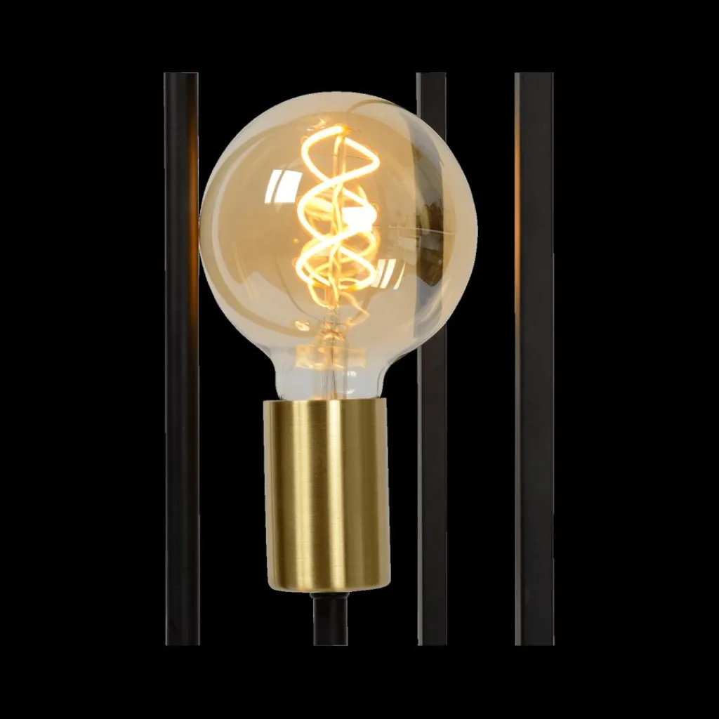Ygo Vloerlamp RUBEN 3del. Zwart/Goud| Vloerlampen