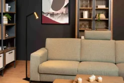 Ygo Vloerlamp SYBIL Zwart/Goud| Vloerlampen