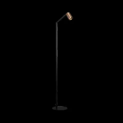 Ygo Vloerlamp TABOO 1Del. Zwart/Brons| Vloerlampen