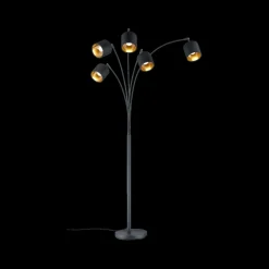 Ygo Vloerlamp TOMMY Zwart| Vloerlampen