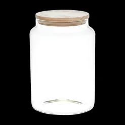 Ygo Voorraadbokaal EMMEK 2.9l Glas/Hout| Bewaaraccessoires