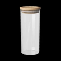 Ygo Voorraadpot BJORN Glas Hout 1.3l| Bewaaraccessoires