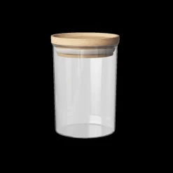 Ygo Voorraadpot BJORN Glas Hout 600ml| Bewaaraccessoires