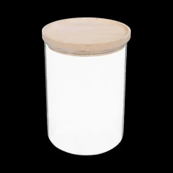 Ygo Voorraadpot BJORN Glas/Hout 1.6L| Bewaaraccessoires