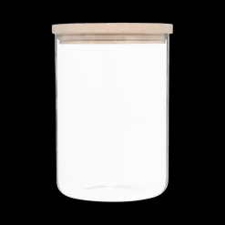 Ygo Voorraadpot BJORN Glas/Hout 1.6L| Bewaaraccessoires