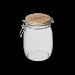 Ygo Voorraadpot HOMEMADE 1l Glas/Hout| Bewaaraccessoires