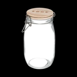 Ygo Voorraadpot HOMEMADE 1.5l Glas/Hout| Bewaaraccessoires