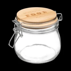 Ygo Voorraadpot HOMEMADE 0.5l Glas/hout| Bewaaraccessoires