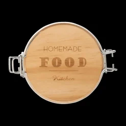 Ygo Voorraadpot HOMEMADE 0.5l Glas/hout| Bewaaraccessoires