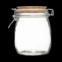Ygo Voorraadpot HOMEMADE 0.75l Glas/Hout| Bewaaraccessoires