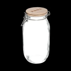 Ygo Voorraadpot HOMEMADE 2l Glas/Hout| Bewaaraccessoires
