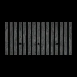 Ygo Wandkapstok GRACE 3 haken Zwart| Opbergen