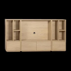 Ygo Wandkast CROSBY Blond Oak B134| Wandrekken