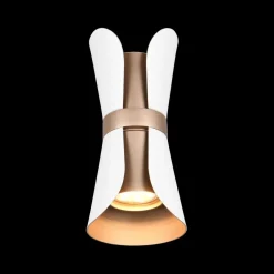 Ygo Wandlamp COAT Met. Wit/Coffee| Wandlampen