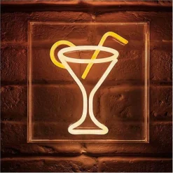 Ygo Wandlamp COCKTAILGLAS Neon| Wandlampen|Neonverlichting