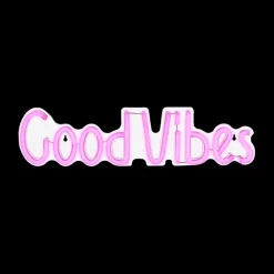 Ygo Wandlamp GOOD VIBES Neon Roze| Decoratieve Accessoires|Kinderverlichting
