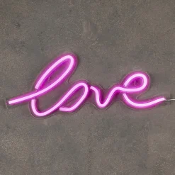 Ygo Wandlamp LOVE Neon Roze| Decoratieve Accessoires|Kinderverlichting