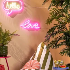 Ygo Wandlamp LOVE Neon Roze| Decoratieve Accessoires|Kinderverlichting