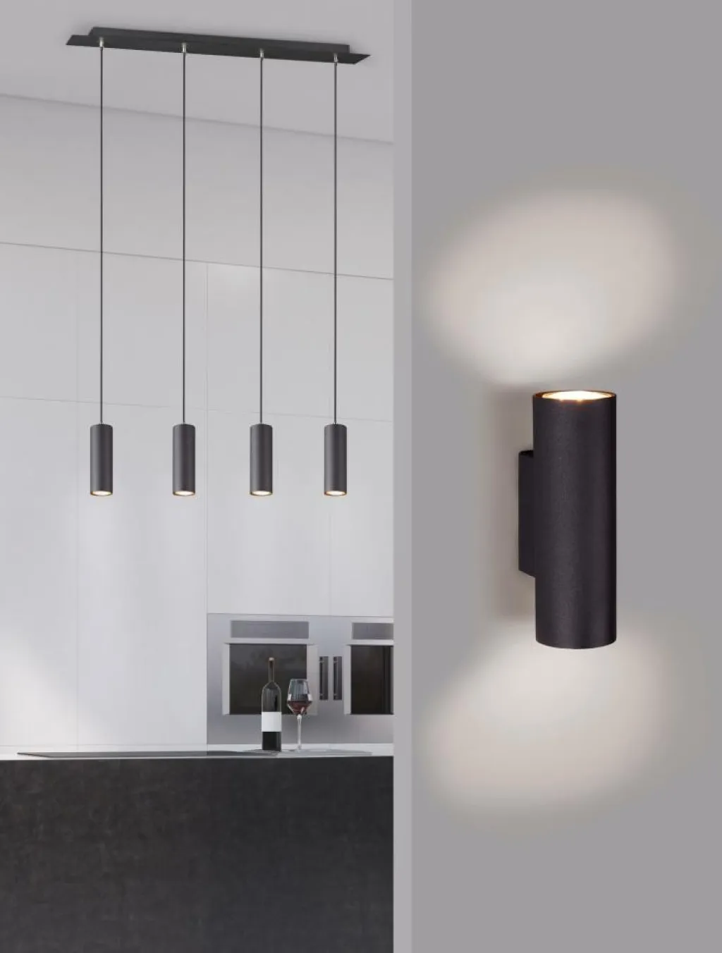 Ygo Wandlamp MARLEY Metaal Zwart| Wandlampen